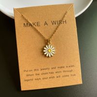 ✥✆✜ Small pendant Sunflower Necklace for Girl Korean Fashion Women Choker Necklace Sunnmer Neck Jewlery Wholesale Dropshipping