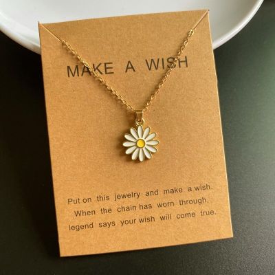✥✆✜ Small pendant Sunflower Necklace for Girl Korean Fashion Women Choker Necklace Sunnmer Neck Jewlery Wholesale Dropshipping