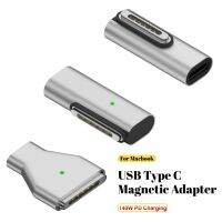 LP9U คอนเนคเตอร์ ตัวแปลง Type-C ตัวเมียเป็น MagSafe 3 140วัตต์ค่ะ แล็ปท็อป อะแดปเตอร์แม่เหล็ก USB-C ความเร็วสูงความเร็วสูง ไฟแสดงสถานะ ปลั๊กชาร์จ PD สำหรับ MacBook Air/Pro MacBook air/pro