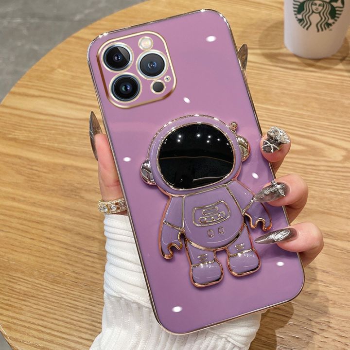 เคสนิ่มเคลือบ6d-9-pro-เคส-oppo-ซิลิโคน9pro-realme-เคสโทรศัพท์ขาตั้งโทรศัพท์นักบินอวกาศ