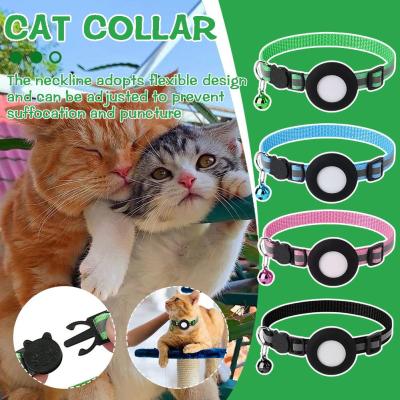 Cat Collar With Bell Reflective Footprint Collar Address Strap Pendant S5A4