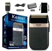 Kemei KM-2024 เครื่องโกนหนวดแบบชาร์จไฟไร้สาย ใบมีดคู่