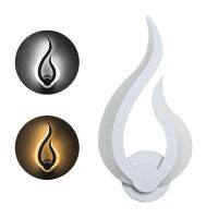 LED Light Modern Wall Lamp Acrylic Sconce 10W AC90-260V Flame Shape Indoor Bathroom Bedroom Living Room Hallway Art Decoration