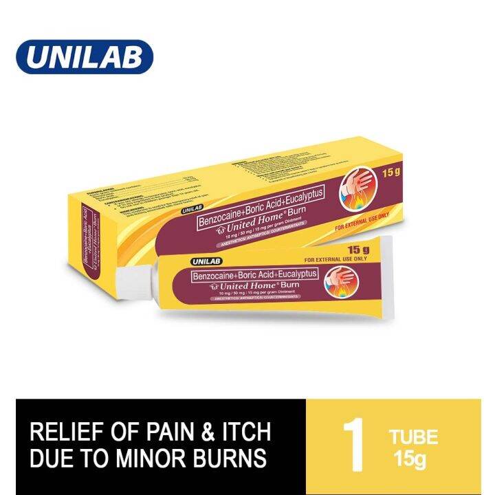 United Home Burn Ointment for Minor Burns - 15g Tube | Lazada PH