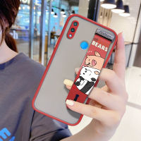 UCUC เคสโทรศัพท์ Huawei Nova 3Iเคสมือถือ เคสโทรศัพท์ เคสสาวเคสใส่โทรศัพท์กันกระแทกFrostedกลับการ์ตูนSoft Edge Fullฝาครอบเลนส์ป้องกันเลนส์โทรศัพท์บางเฉียบกรณี (มีสายรัดข้อมือ)