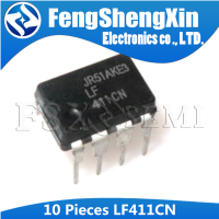 10PCS DIP8 LF411 DIP 411CN DIP-8ออฟเซ็ตต่ำ,Drift ต่ำ JFET Input Operational Amplifier IC