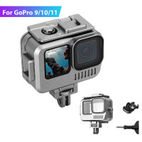 40เมตรอลูมิเนียมเปลือกกันน้ำกรณีที่อยู่อาศัยสำหรับ GoPro91011กล้องใต้น้ำการขยายตัวดำน้ำฝาครอบป้องกัน