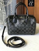 (from Factory) MINI BENNETT SATCHEL IN SIGNATURE CANVAS (COACH F32203)