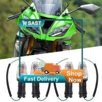 Sast】4X12V สำหรับ KAWASAKI KLR 650 2008-18ขั้วต่อสัญญาณไฟสัญญาณสีเหลืองอำพัน