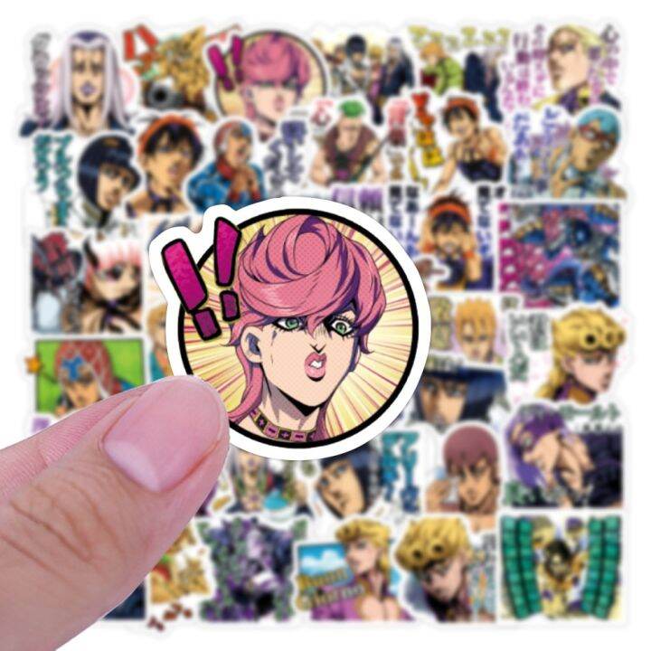 10-30-50pcs-anime-jojo-funny-meme-stickers-for-toy-luggage-laptop-ipad-skateboard-guitar-gift-car-stickers-wholesale-stickers-labels