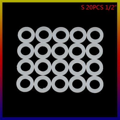 HUALI02 20pcs 1/2 "3/4" 1 "ปะเก็นยางแบน O-Ring Seal เครื่องซักผ้าแหวนก๊อกน้ำ