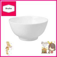 ชามแกงเมลามีน 6 นิ้ว FLOWERWARE สีครีมขาวMELAMINE SOUP BOWL 6IN FLOWERWARE WHITE CREAM **บริการเก็บเงินปลายทาง**