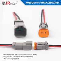 Deutsch DT connector with 15cm Wiring harness 2 Sets 2 Pin DT06-2S/DT04-2P Automotive Waterproof Adapter 16AWG JRready ST9028