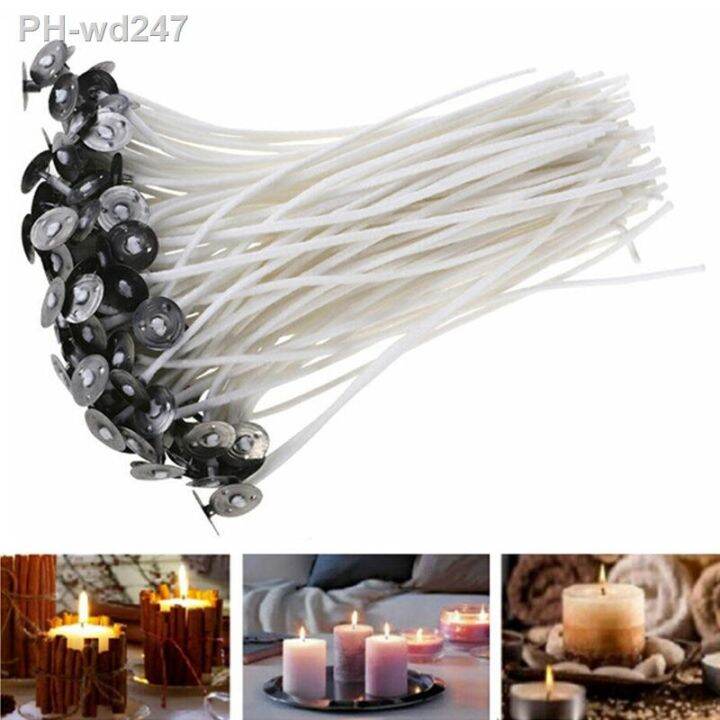 9cm-15cm-20cm-candle-wicks-smokeless-wax-pure-cotton-core-100pcs-set-diy-candle-making-pre-waxed-wicks-for-party-supplies