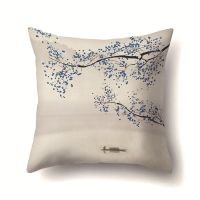 Flowers Cushion Cover Decorative Pillowcase Retro Branch Chinese Style Throw Pillow Case Home Cushion Cover