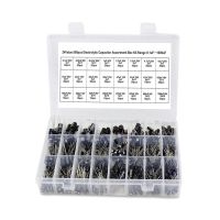 500Pcs/lot diy 0.1UF 1000UF 24Values Aluminum Electrolytic Capacitors 16 50V mix Electrolytic capacitor Assorted kit set box