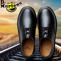 DR.MARTENS รับประกันคุณภาพ ~ ดร. รองเท้าบูทมาร์ติน หนังวัวแท้ กันน้ํา กันลื่น ข้อสั้น ขนาดใหญ่ สไตล์นักธุรกิจ สําหรับผู้ชาย