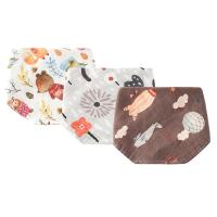 【CW】 Baby Digital Printing Gauze Burp Bibs Soft Scarf Bib Absorbent