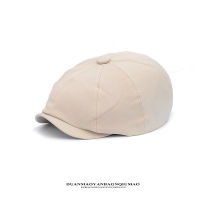 สีทึบ Beret หมวก VINTAGE newsboy หมวกผู้หญิง peaked FLAT VISOR หมวก streetwear Casual Berets unisex