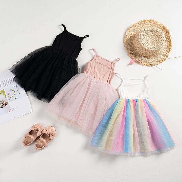 girls-rainbow-dress-sleeveless-mesh-tutu-dresses-for-summer-princess-clothes-children-ball-gown