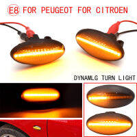 2023Wholesale2x ไหลแบบไดนามิก LED ด้านข้าง Marker Light Repeater สำหรับ Peugeot 206 107 307 Citroen C1 Xsara Picasso 1999 2000 2001-2010Hotsales