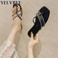 2022 Summer New Flats Sandals Women Shoes Fashion Flip Flops Casual Slides Open-toe Designer Pu Leather Beach Slippers Mujer