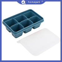 ? Homepet ซิลิโคน ICE CUBE แม่พิมพ์พร้อมฝาครัวเรือน Multicolor Square ICE CUBE Mold