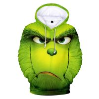 Harajuku Anime Green Haired Grinch 3D printed Hoodies Sweatshirts Men/Women Comfortable Sweatshirt Adult/Child Casual Pullovers