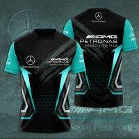 Summer Sports New Men T-shirts Mer-cedes-amg Petronas F1 Racing Teams Childrens Short Sleeve Clothing 2023 New T-shirt