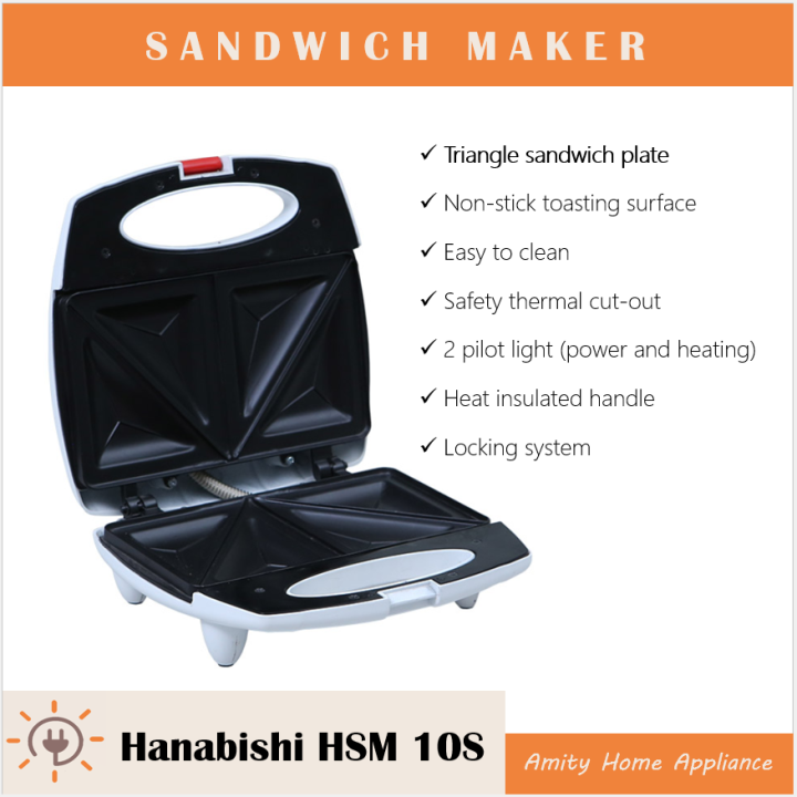 Hanabishi Sandwich Maker HSM10S Lazada PH
