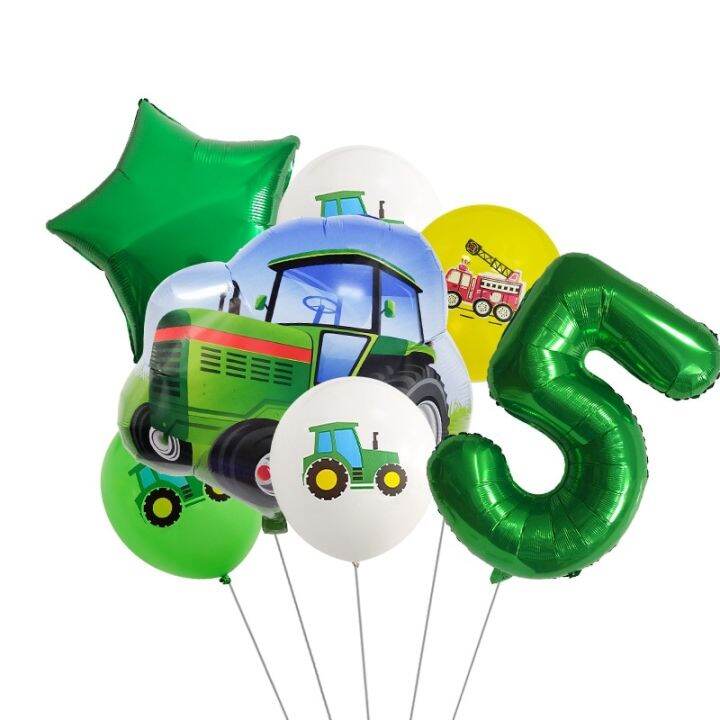 7pcs-set-excavator-tractor-number-balloons-construction-vehicle-foil-balloon-kids-birthday-party-diy-decoration-latex-balls-toy-balloons