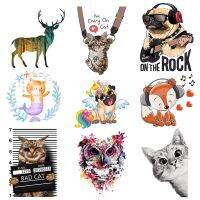 Cool Animal Patch For Clothing Dog Foxthermal Transfer New Design Diy Hot Tear Stickers For T-Shirt Dresses Patches For Backpack Fashion Accessories