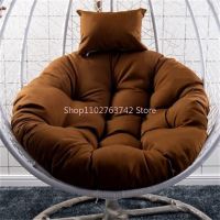 【CW】۞◊✻  Thicked Papasan Hammock Soft Cushion with Headrest for Garden Indoor Outdoor Hanging