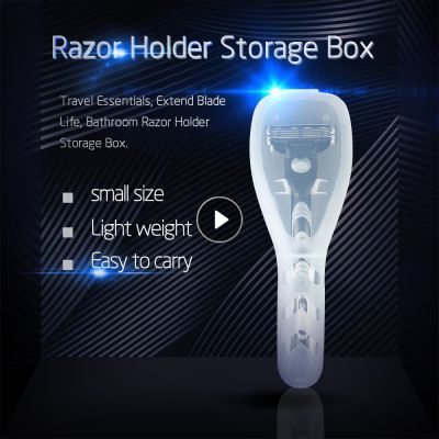 【YF】 1pcs Portable Mens Razor Box Blades Holder Shaving Machine Storage Shaver Travel Case For Gillette Not Include