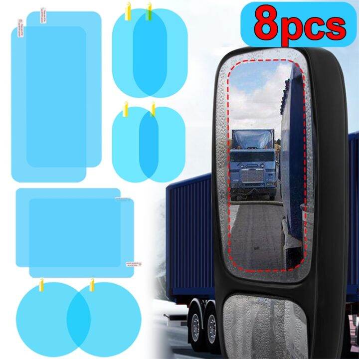 Car Truck Rearview Mirror Rainproof Film Waterproof Antifog Mirror