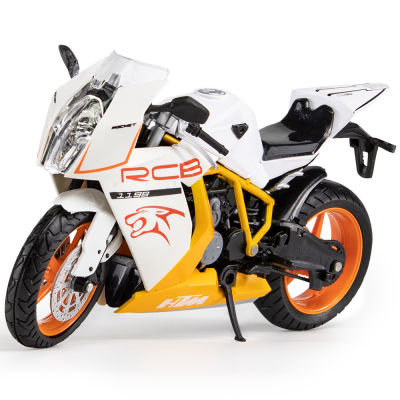 1/12 KTM RC8จำลองรถจักรยานยนต์ Street Racer รถจักรยานยนต์เด็กรุ่น Boy Alloy Toy Collection Die-Cast Vehicles