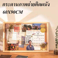 Pine Border Cork Board สีหลักแขวนบ้านโรงเรียนเครื่องเขียน Office ส่งเสริมการขาย Photo Wall