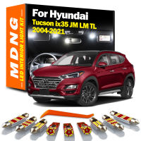 MDNG สำหรับ Hyundai Tucson Ix35 JM LM TL 2004-2020 2021ยานพาหนะโคมไฟ LED ภายในโดมแผนที่ชุดไฟรถยนต์ Led หลอดไฟ C An BUS ไม่มีข้อผิดพลาด