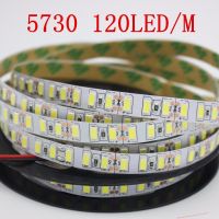 120leds/m 5M led strip SMD 5730 Flexible led tape light SMD 5630 Not waterproof white /warm white 4000K NWDC12V