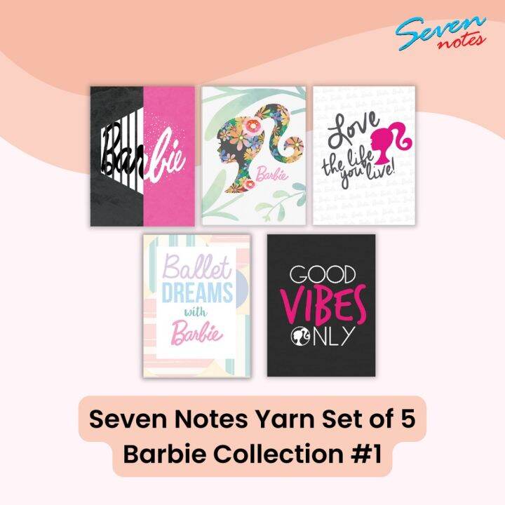 Seven Notes Yarn Notebooks Set of 5 - Barbie Collection #1 | Lazada PH