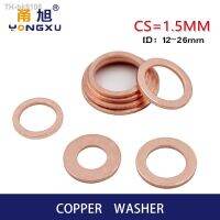 ๑☸ 10Pcs DIN7603 M6 M8 M9 M10 M12 M14 M16 M18 M20 T3 O Ring Gasket Sealing Ring Copper Washer Boat Crush Washer Flat Seal Fitting