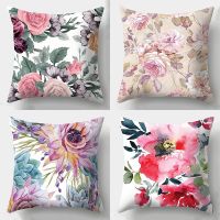 ✶○ Elegant fashion floral decoration Pillowcase sofa cushion Pillowcase Living room Bedroom Decoration Cushion cover Home decor
