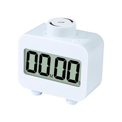 1 PCS Digital Timer Visual Rotary Kitchen Timer Fast Settable Count Up and Count Down Timer Ringing or Flashing Lights