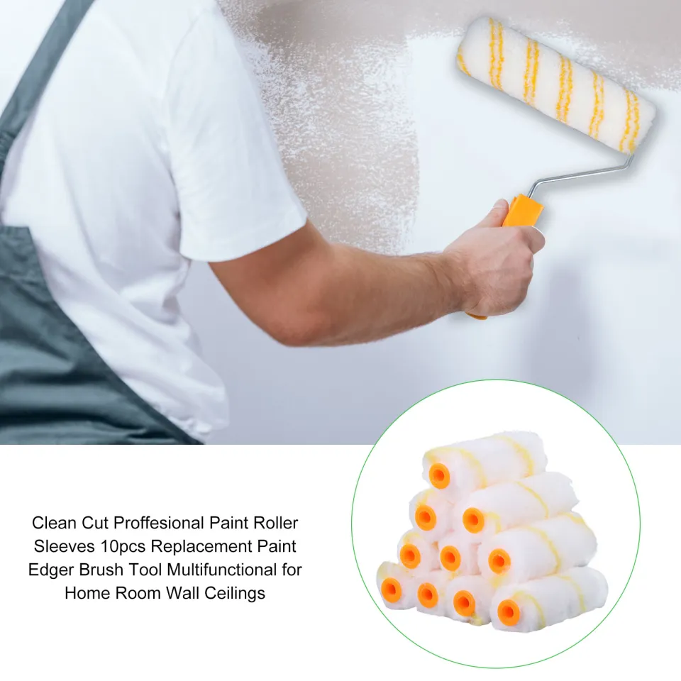 Edger Paint Brush Paint Roller Proffesional Clean Cut Tool Multifunctional  Paint Edger Rollers Brush For Home Wall Room Detail