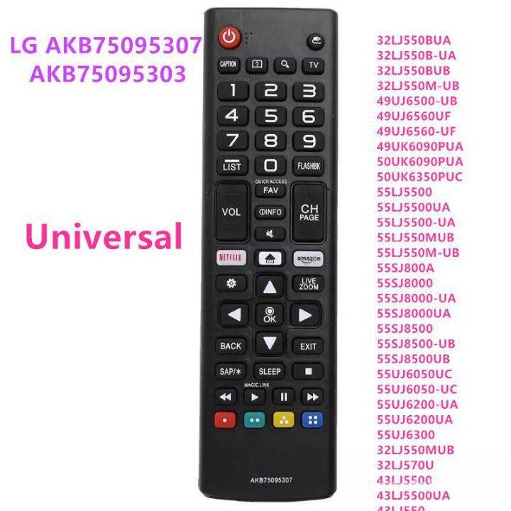LG Ak B75095307 Smart TV Remote Control Replacement for akb75095307