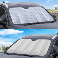 【LZ】pwdiwnd Car Front Windshield Sunshade Cover Sun Shade UV Protection Curtain Car Sunshade Film Windshield Visor Auto Exterior Accessories