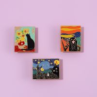 【DT】hot！ Painting Van Gogh Enamel Pins Metal Lapel Badge for Flowers Brooches