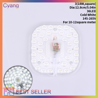 Cyang แผงโคมไฟบอร์ดเพดานสี่เหลี่ยมแผงแหวน LED 12W 18W 24W 36W ไฟวงกลม