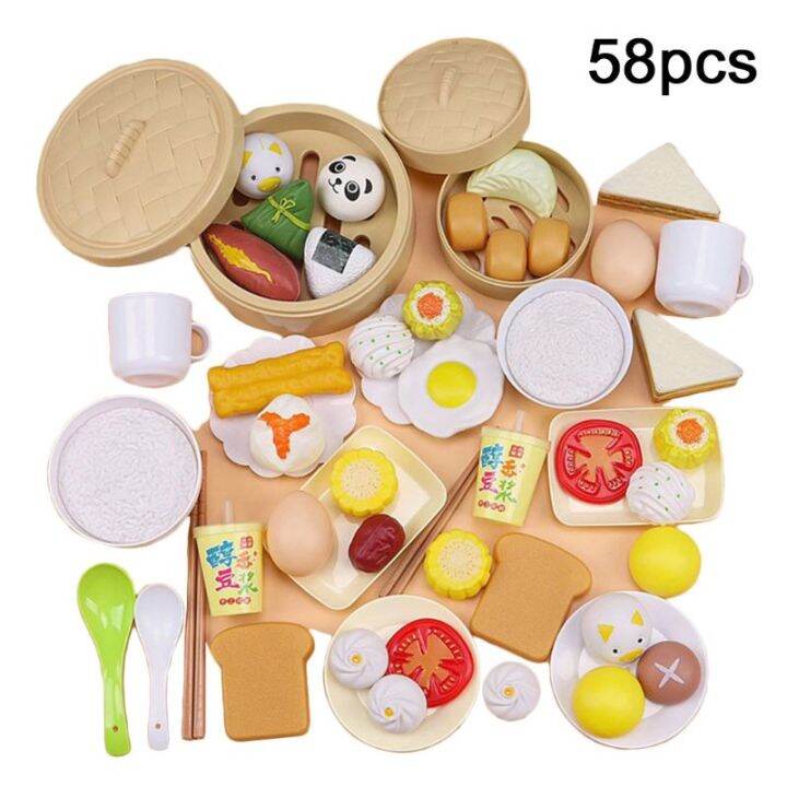 565888pcsset-children-simulation-steamer-burger-set-meal-food-kitchenware-kit