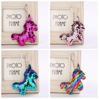 Unicorn Keyring Mermaid Sequins Keychain Bag Accessories Handbag Pendant